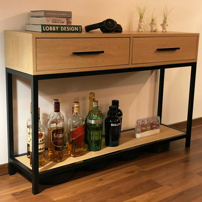 Rack para tv con cajoneras y estantes